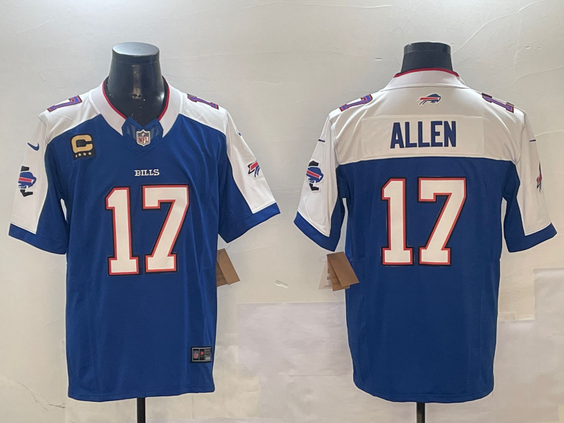 Men's Buffalo Bills Josh Allen #17 Royal Team Jersey